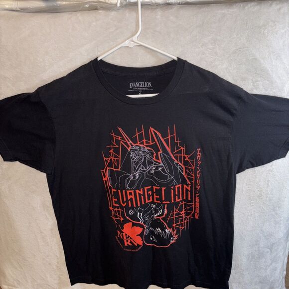 Evangelion NERV Unit 01 Tshirt Mens XL Black Red anime Graphic Tee Neon Genesis￼ - Picture 1 of 4